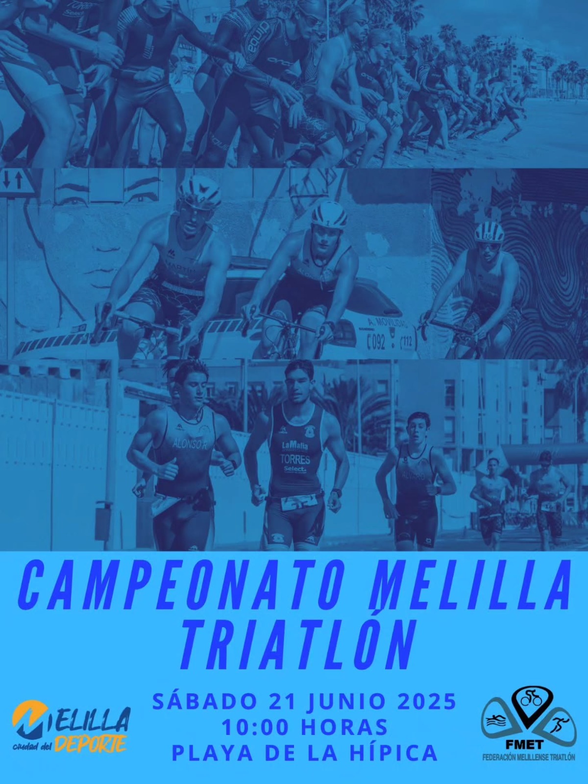 Cartel Campeonato Melilla Triatln 2025