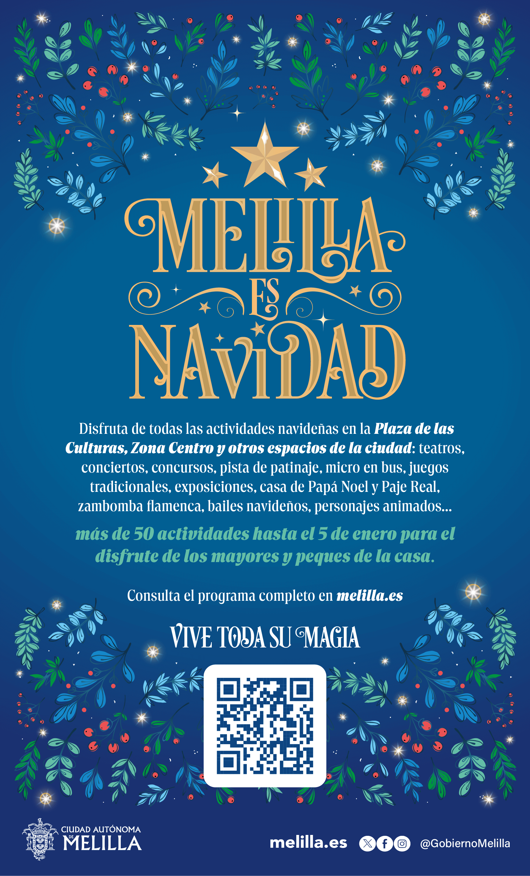 CARTEL MELILLA ES NAVIDAD 2024
