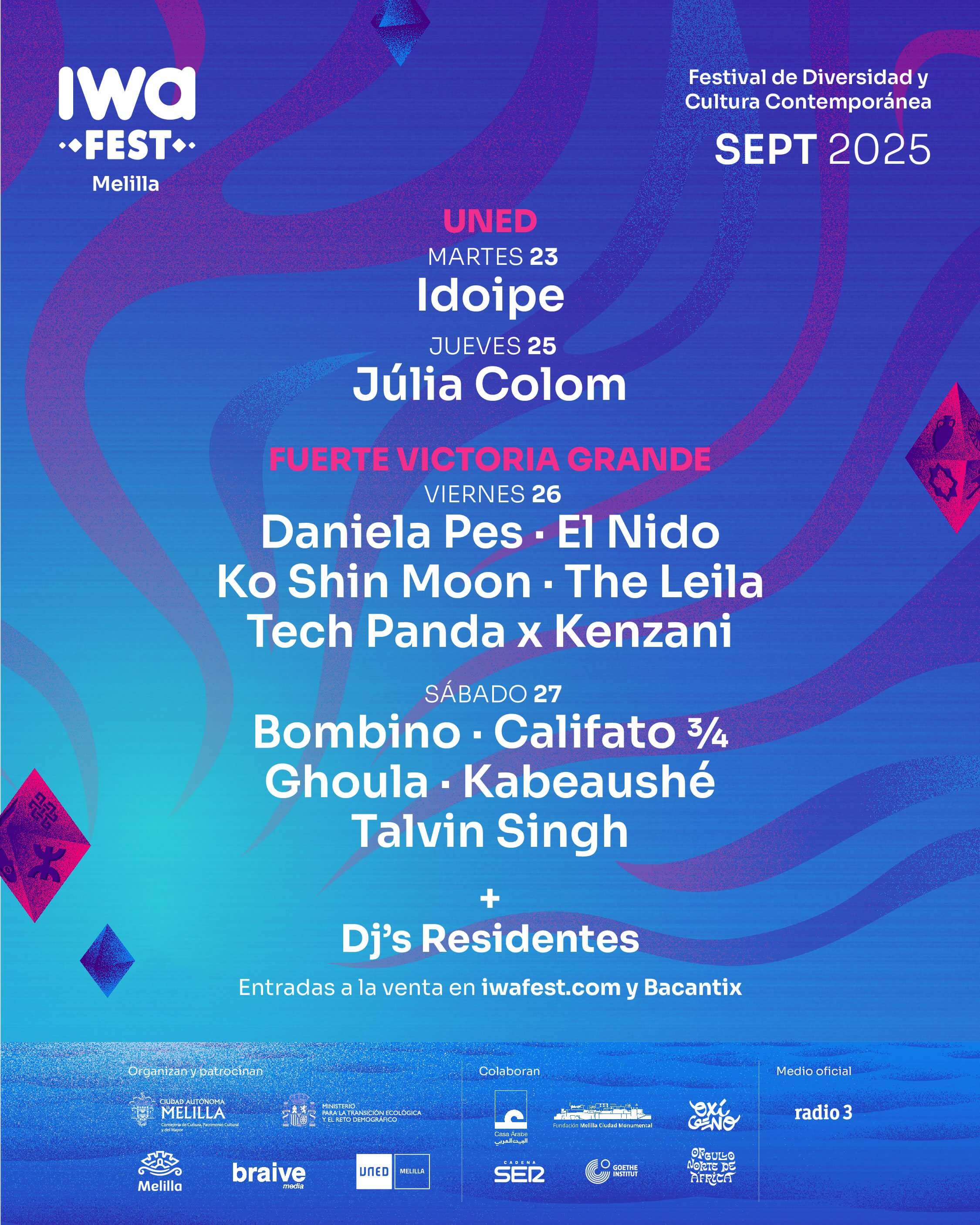 Cartel Festival Iwa FEST Melilla 26-27 Septiembre de 2025