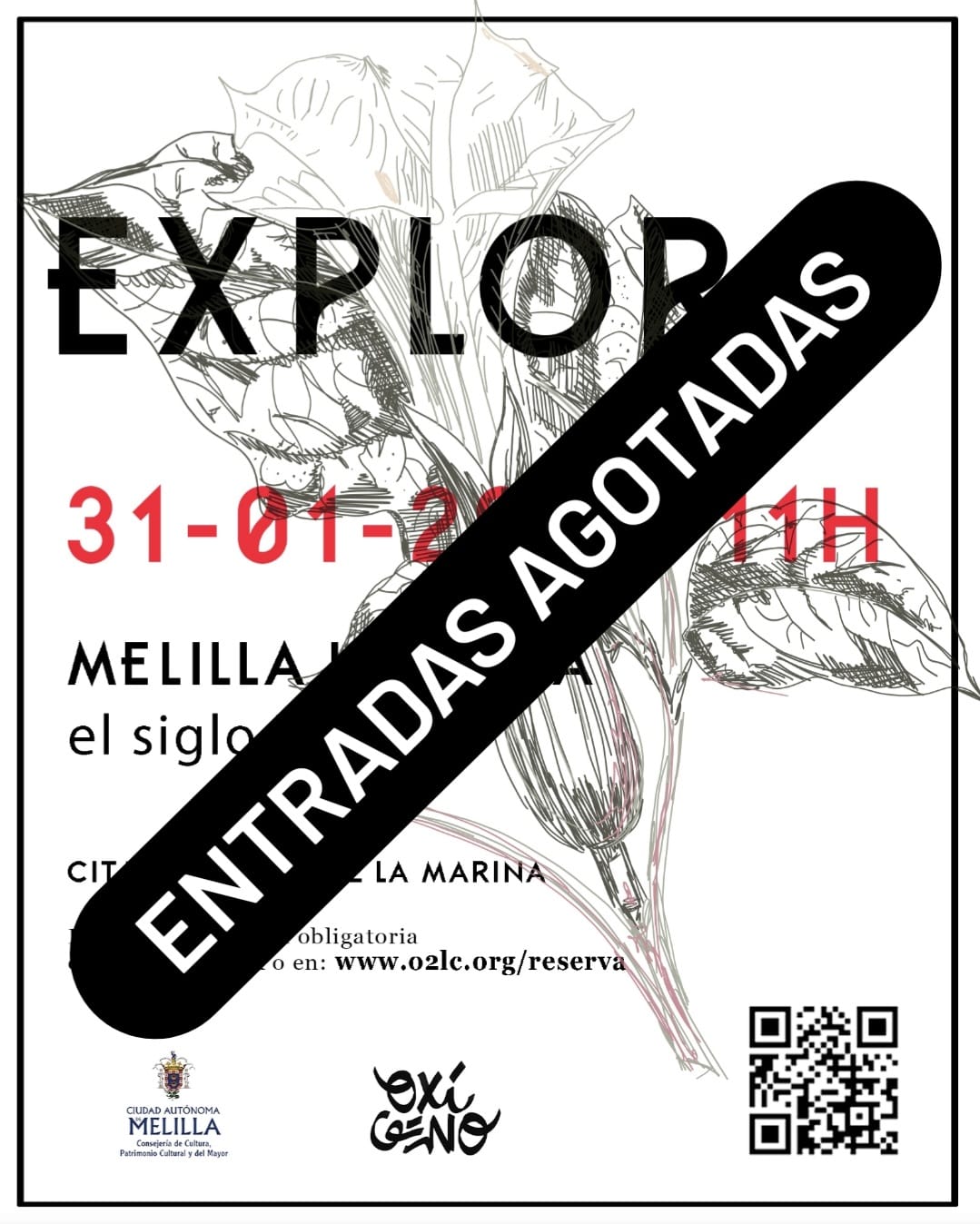 Cartel Explora Melilla la Vieja - Ox�geno Laboratorio Cultural